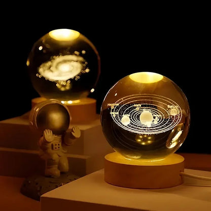 3D Solar System Crystal Ball