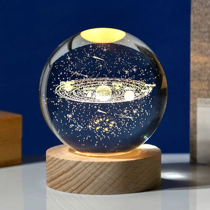 3D Solar System Crystal Ball