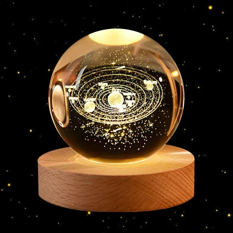 3D Solar System Crystal Ball